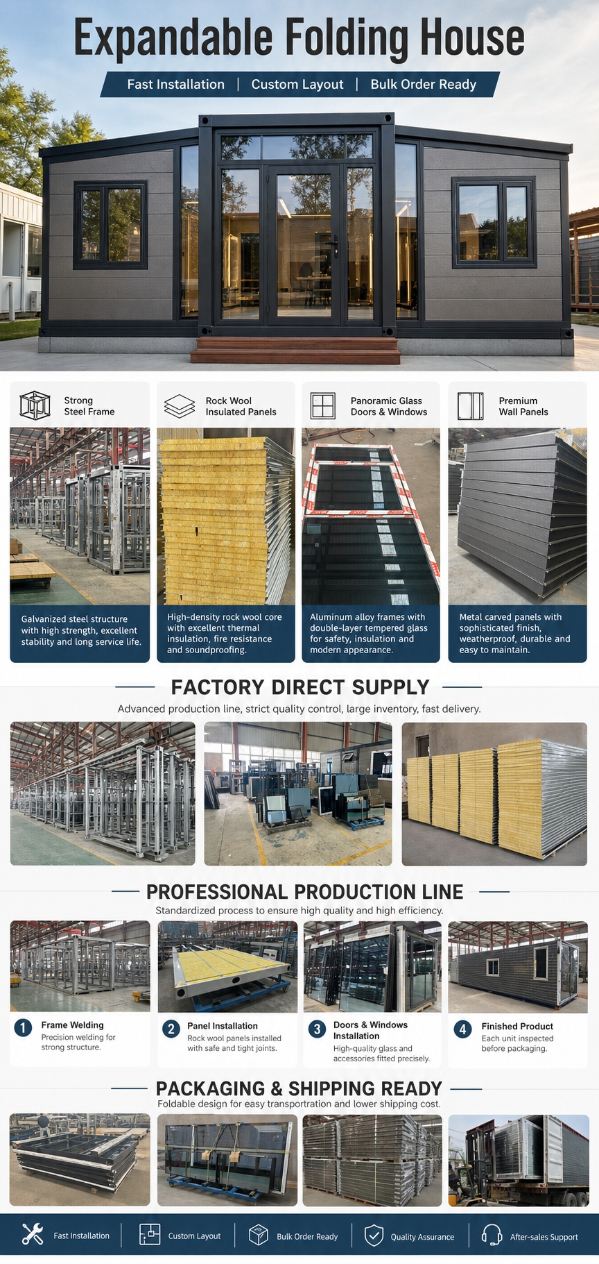 40ft Foldable Container House | Fast-Installation Expandable Prefab Home - product image 7