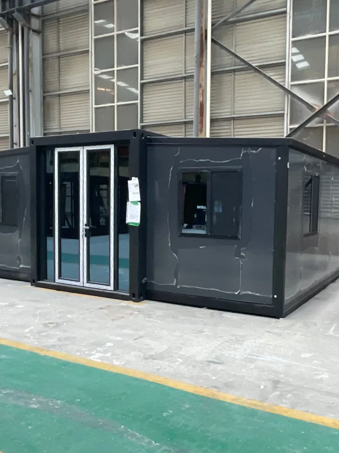 20ft-expandable-container-house-custom-layout 20ft foldable container home for backyard camp and office - view 2