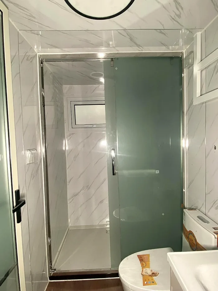 20ft-folding-house-bathroom-door 20ft expandable container house foldable prefab home - view 4