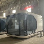 modern 20ft capsule house exterior for resort office or guest accommodation