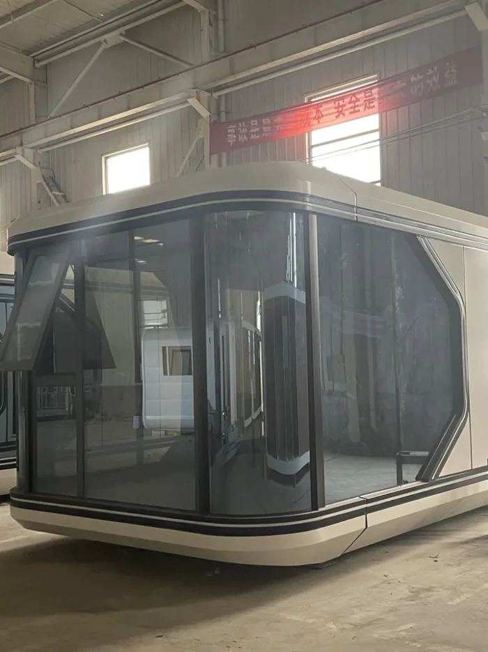 20ft Modern Capsule House Exterior modern 20ft capsule house exterior for resort office or guest accommodation