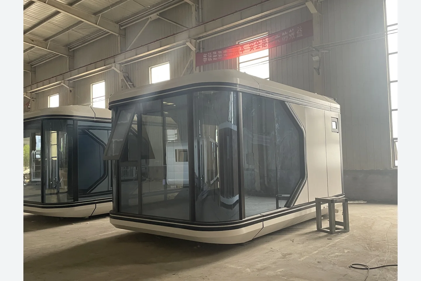 modern 20ft capsule house exterior for resort office or guest accommodation