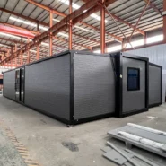 40ft expandable container house folding prefab home - view 4