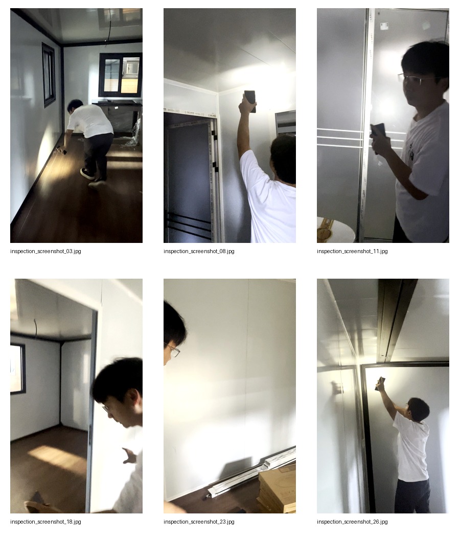 Inspection of a 40-foot container house (1)