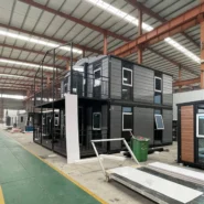 Two-storey foldable container house prefab building - view 3