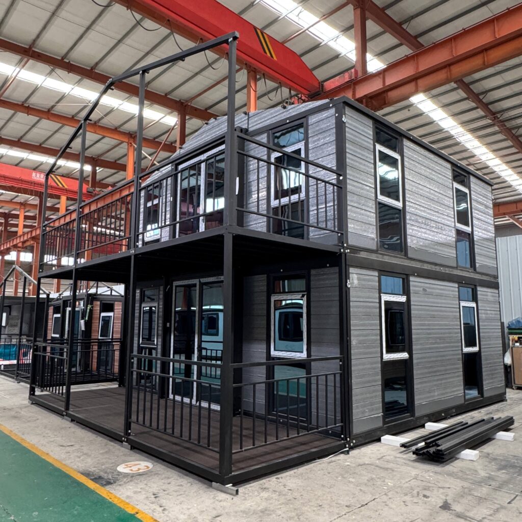 Two-Storey Foldable Container House | Prefab Building for Camp & Commercial Projects - product image 1