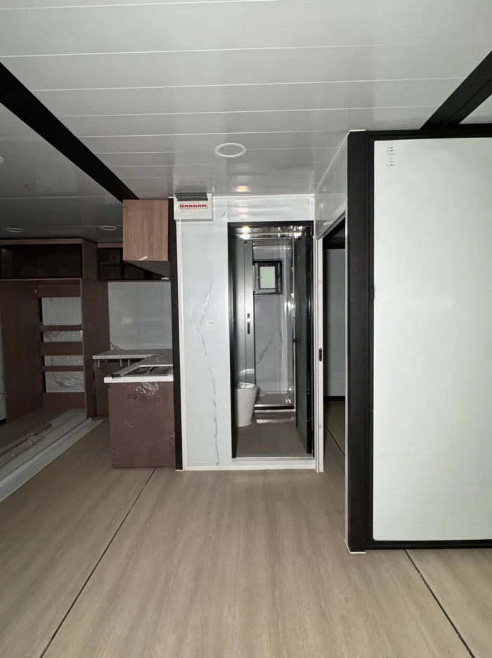 double-storey-folding-house-installation 30ft expandable container house prefab project home - view 7