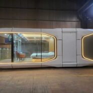 luxury space capsule house prefab resort hotel cabin - view 2