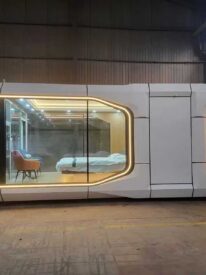 luxury-prefab-space-capsule-house luxury space capsule house prefab resort hotel cabin - view 2
