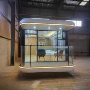 luxury space capsule house prefab resort hotel cabin - view 3