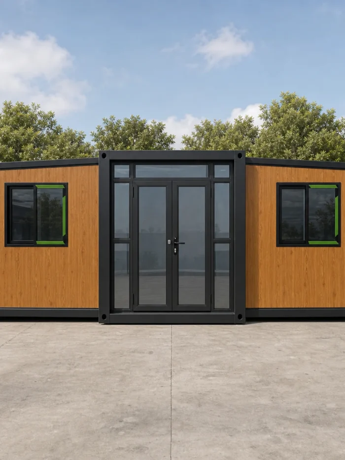 portable-foldable-house-front-view portable foldable house factory direct prefab container home