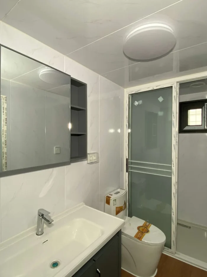 prefab-folding-house-bedroom 20ft foldable container home for backyard camp and office - view 4
