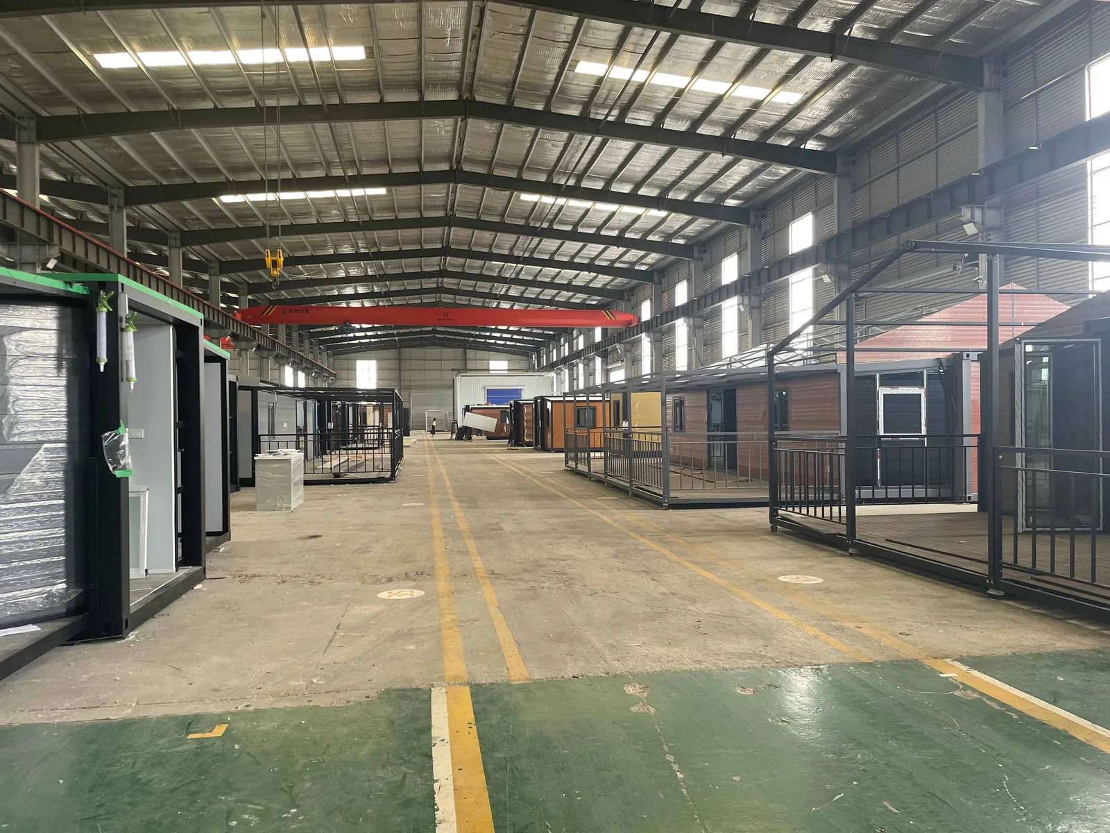 Prefab modular houses in factory