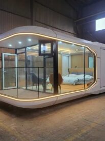 luxury space capsule house prefab resort hotel cabin