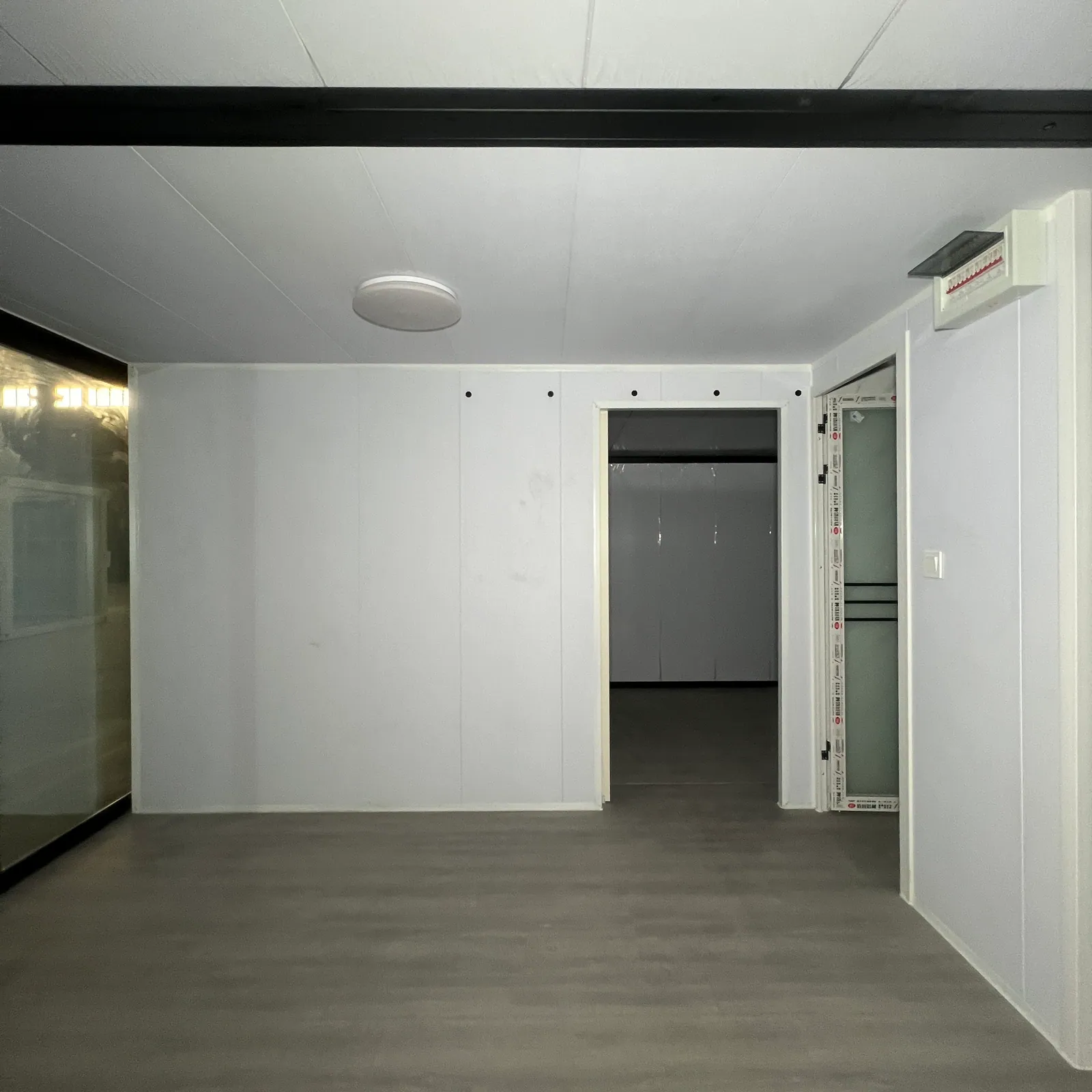 Interior of a two-bedroom 20ft folding house ordered for private use in Florida