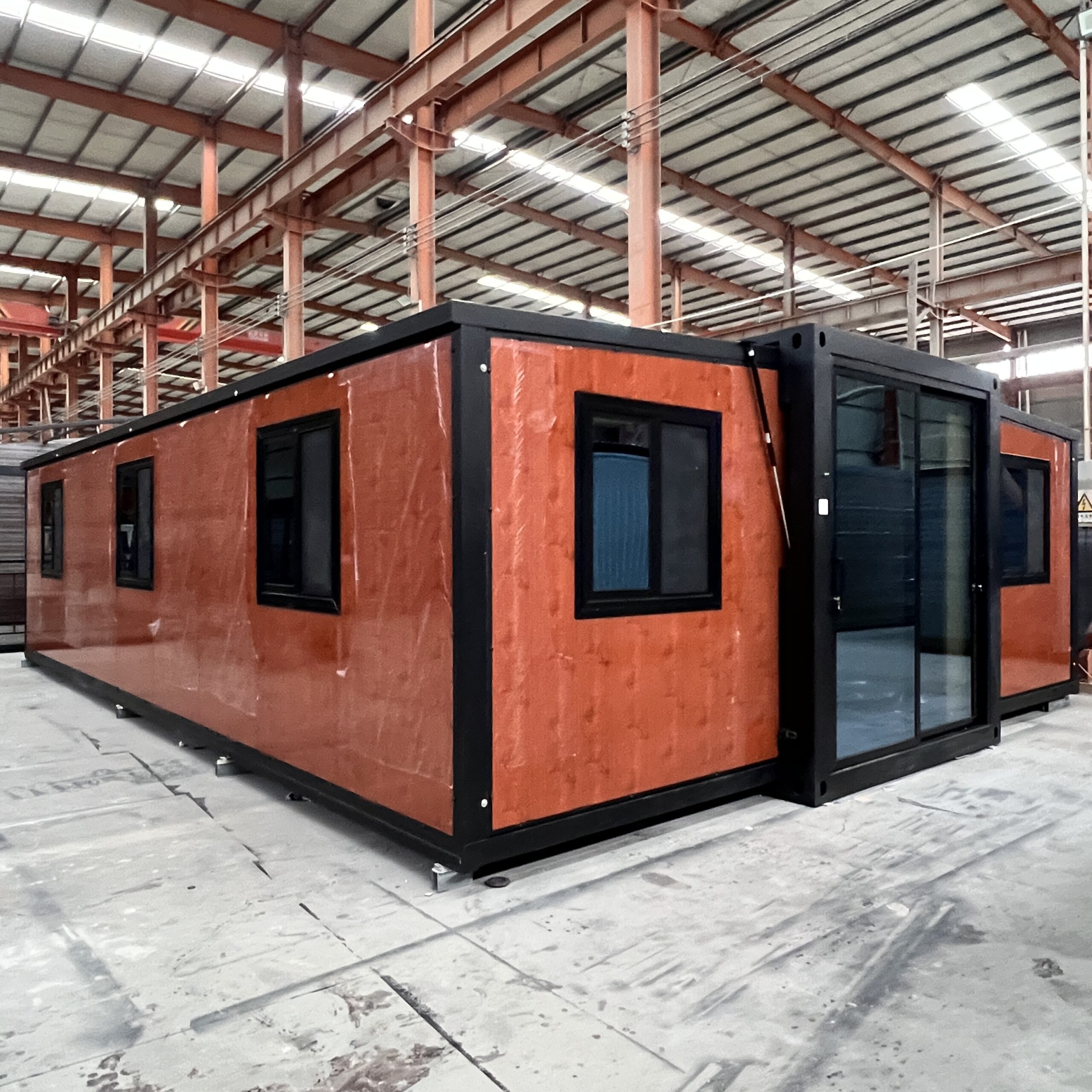 30ft expandable container house during factory inspection