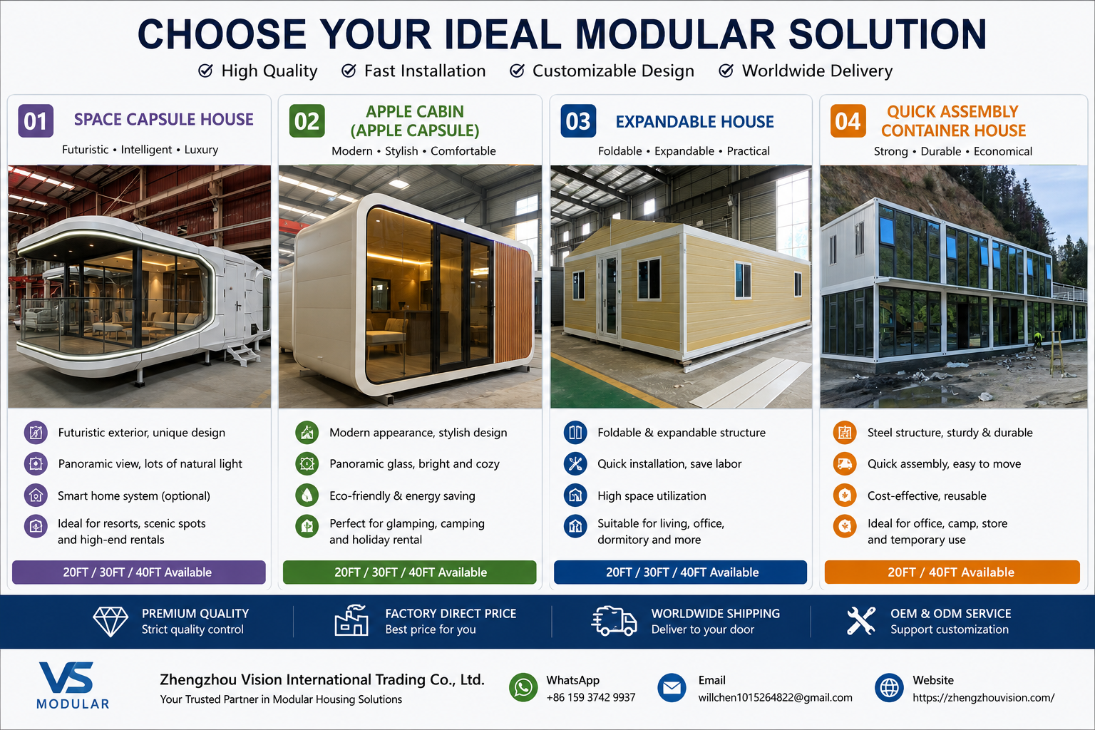 Prefab house buying guide comparing four modular house types